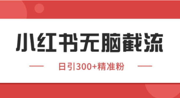 小红书截流同行客源，独家野路子获客玩法 日引200+暴力获客【揭秘】-轻合创