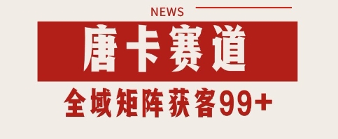 唐卡赛道私域引流获客 自热矩阵SOP日引流99+精准客资【揭秘】-轻合创
