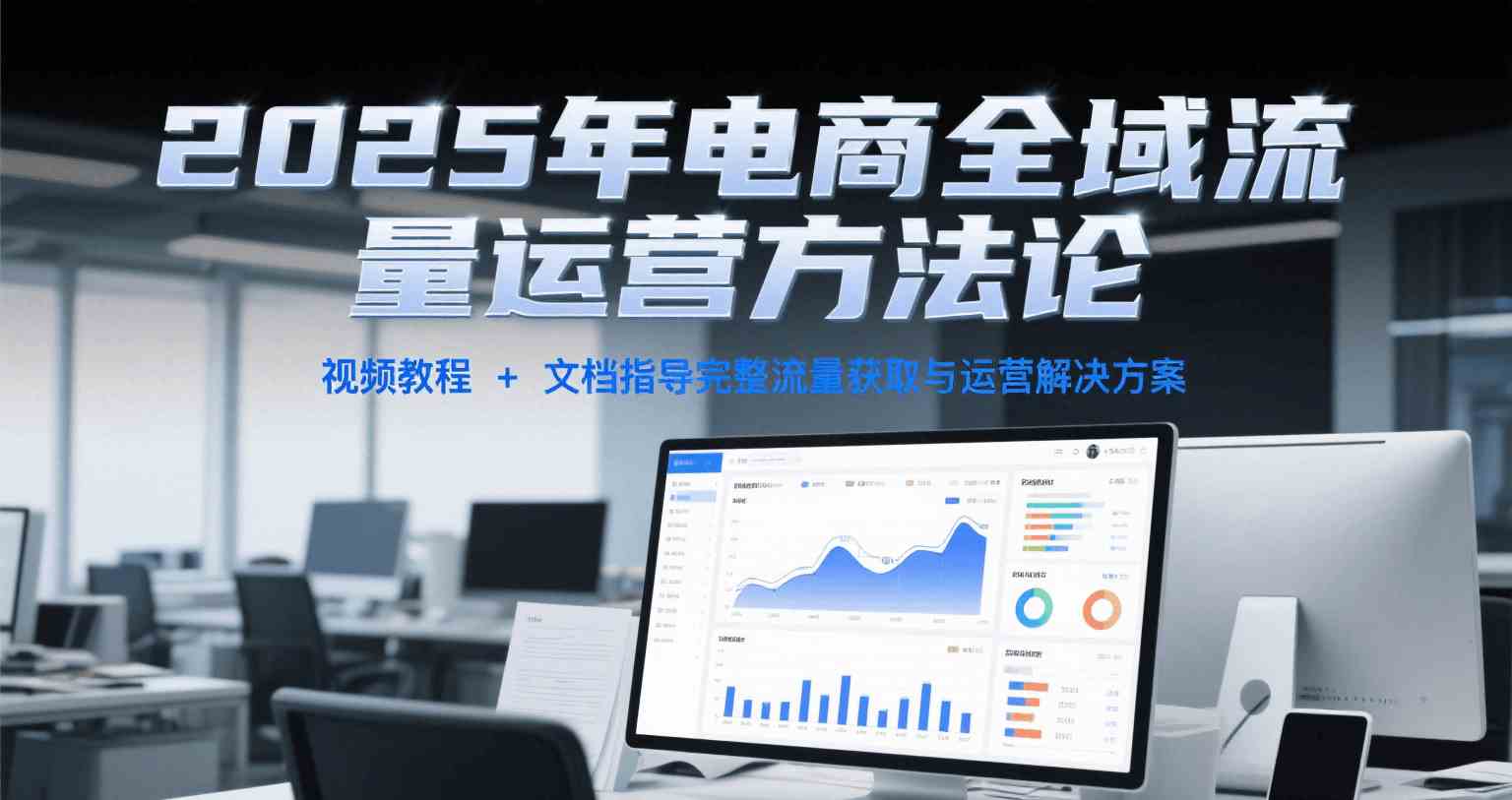 2025年电商全域流量运营方法论，视频教程+文档指导完整流量获取与运营解决方案-轻合创