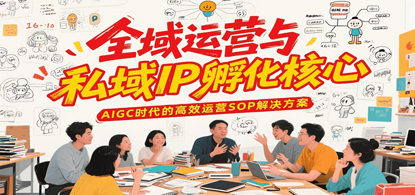 全域运营与私域IP孵化核心，AIGC时代的高效运营SOP解决方案-轻合创
