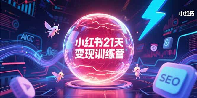 （15328期）小红书21天变现训练营，AIGC工具高效应用，SEO优化核心技巧-轻合创