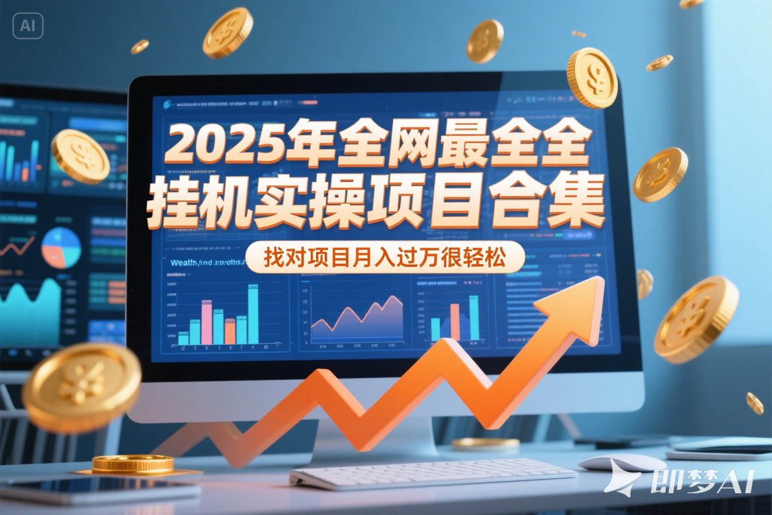 （15303期）2025年挂机实操项目实操演练，挂机类型，AI直播类型，轻资产创业类型…-轻合创