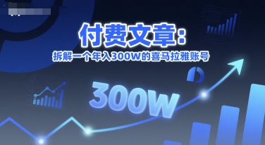 付费文章：拆解一个年入300W的喜马拉雅账号-轻合创