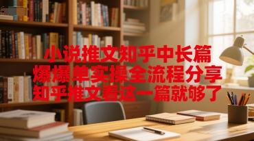 小说推文知乎中长篇爆单实操全流程分享，知乎推文看这一篇就够了-轻合创