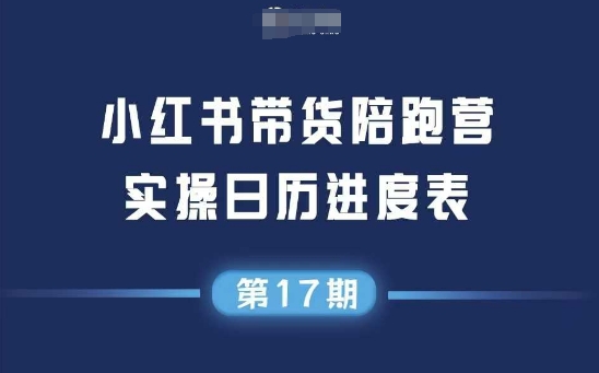 小红书第17期带货陪跑营，不囤货，无不直播，无不投流，通过选品+笔记内容+测品+笔记铺量+矩阵运营打爆款-轻合创