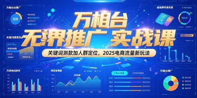 （15192期）万相台无界推广实战课，关键词测款加人群定位，2025电商流量新玩法-轻合创