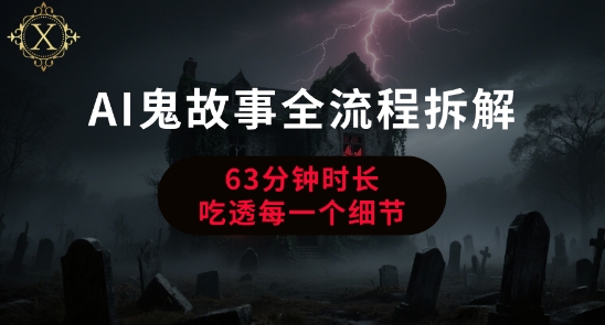 AI鬼故事从0到1全流程拆解，非常详细，全是干货-轻合创